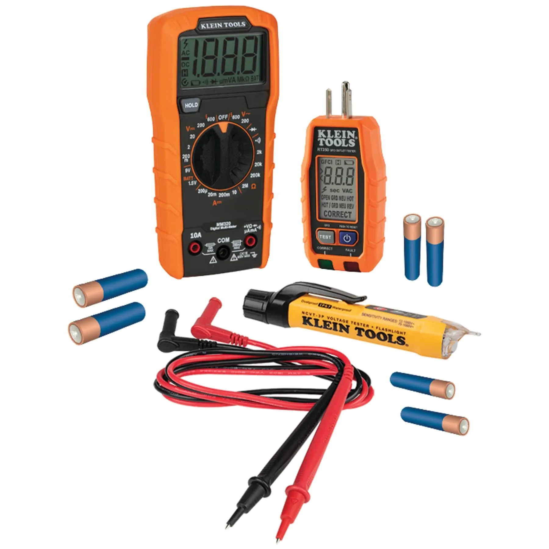 Klein Tools 69355 Multimeter/Vol<wbr/>t/Outlet Tester Premium Electrical Tool Set New