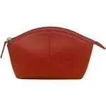 Ili New York 6480 Leather Cosmetic Makeup Case - Red