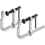 Jorgensen Bar Clamps, 6-Inch Light-Duty Drop Forged Steel Bar Clamps for Woodworking and Welding, 2 Pack