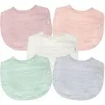 Green Sprouts 5-Pack Organic Cotton Muslin Baby Bibs Rose