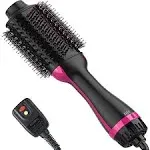 Dimecano Hair Dryer & Blow Dryer Brush in One, 4 in 1 Hair Dryer and Styler Volumizer, Professional Hot Air Brush with Negative Ion Anti-Frizz Blowout