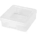 IRIS Medium Modular Supply Cases, 5-1/4&quot; x 8-1/2&quot; x 2&quot;, Clear, Pack Of 10 Supply Cases