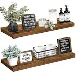 QEEIG Bathroom Shelves 36 inches Long Floating Shelf for Wall 36 x 9 inch Set of 2