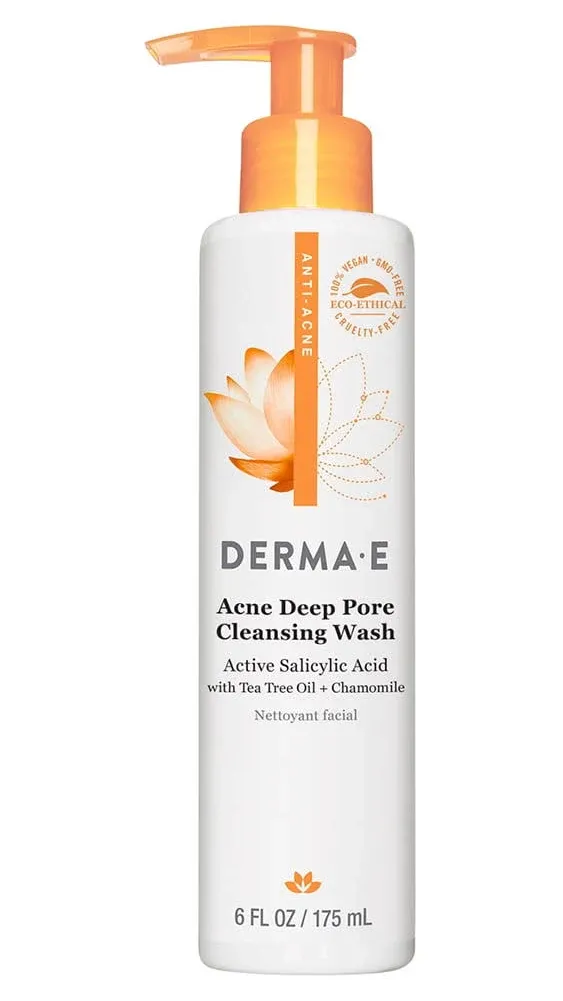 derma e Clear Skin 1 Problem Acne Skin Cleanser, 6 fl oz (175 ml) (Pack of 2)