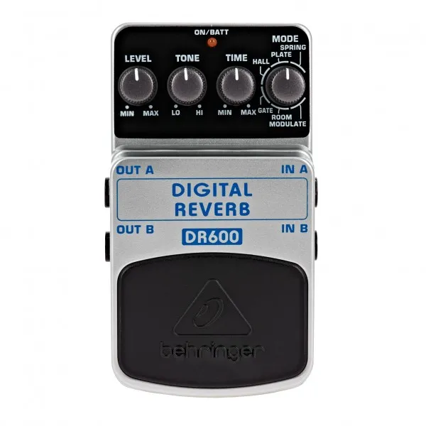 Behringer DR600 DIGITAL REVERB Digital Stereo Reverb Effects Pedal