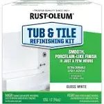 Rust-Oleum 7860519 Tub and Tile Refreshing Kit Liquid Solvent-Like White 1 qt Box