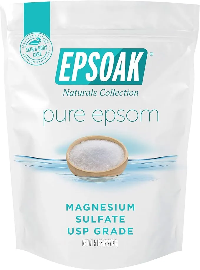 Epsoak Epsom Salt - 5 lbs. Magnesium Sulfate USP