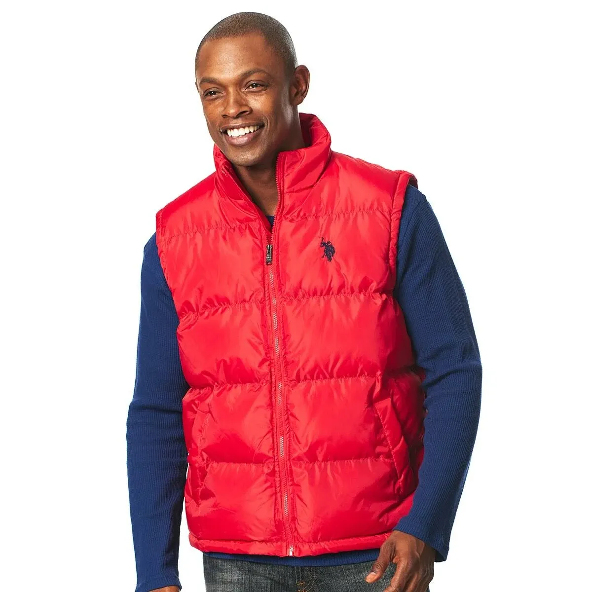 U.S. Polo Assn. Signature Vest Men's Sweatshirt Blue North : SM