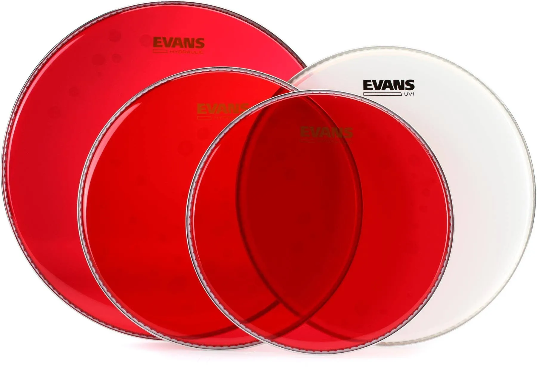 Evans Hydraulic Red Standard Pack with 14" UV1 Snare Drum Head