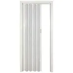 LTL Home Products 36 inch x 80 inch Frost White Vinyl Accordion Door w/ Hardware