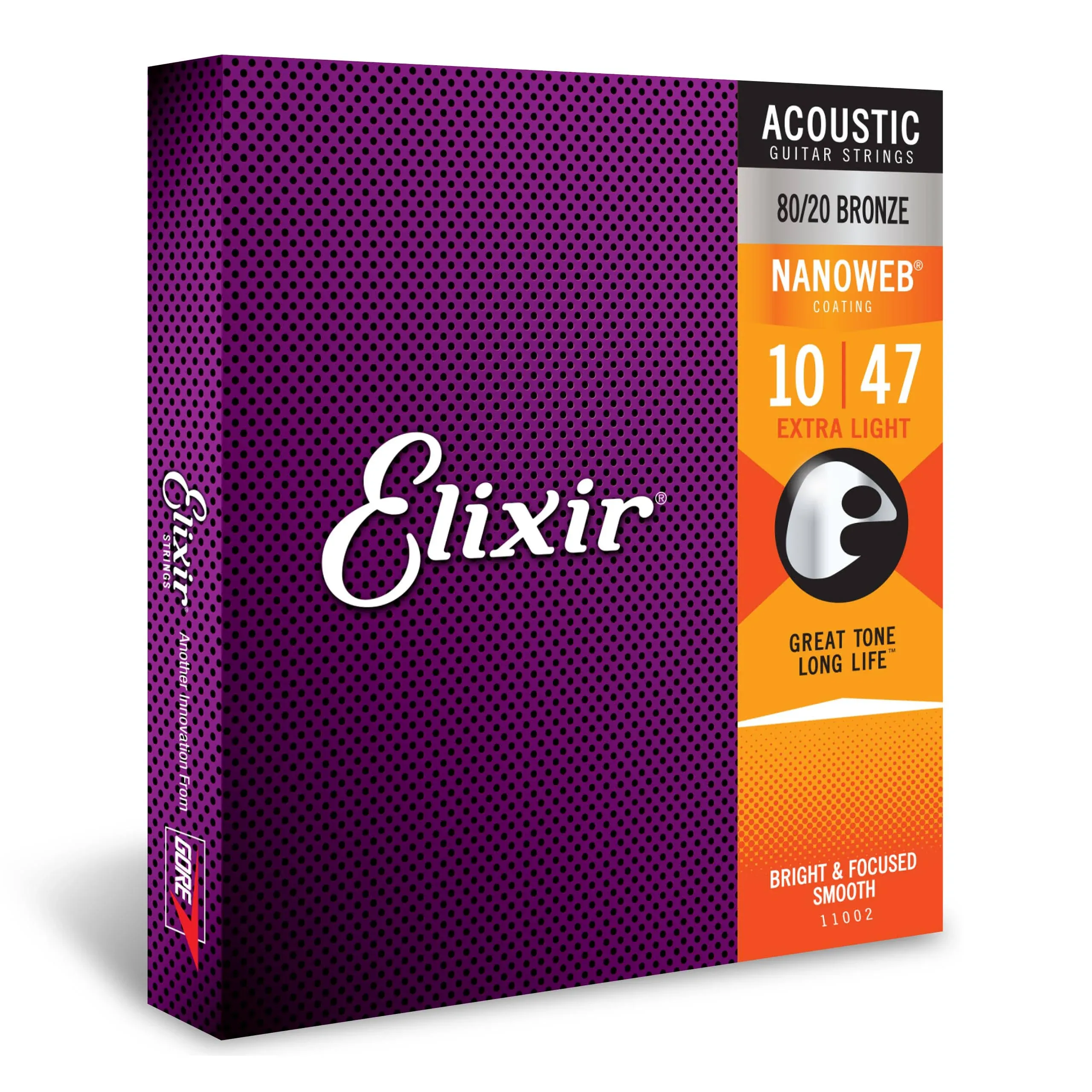 Elixir 11002 Nanoweb Acoustic Guitar Strings