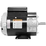 VEVOR 5HP SPL Air Compressor Electric Motor, 230V 15.0Amps, 56 Frame 3450RPM, 5/8" Keyed Shaft, CW/CCW Rotation, 1.88" Shaft Length for Air