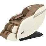 MassaMAX Full Body Massage Chair, Zero Gravity Recliner with Yoga Stretch, SL Track, Airbags, Heating, and Foot Massage Beige