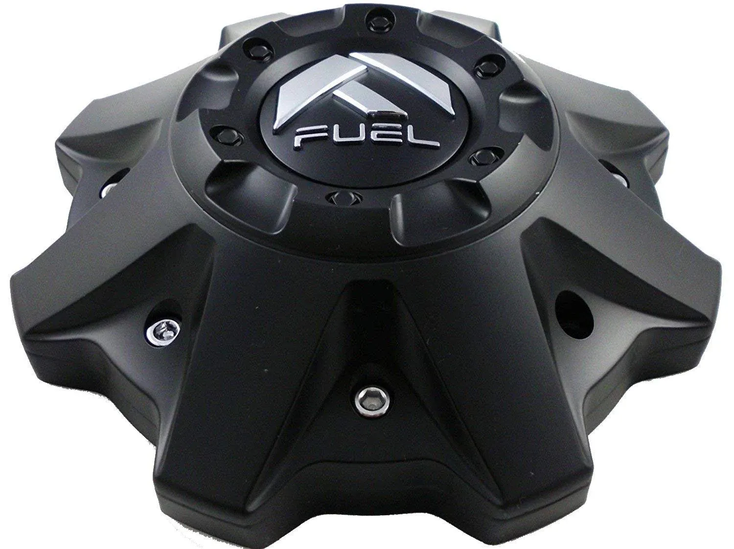 Fuel Matte Black Chrome Rivets Wheel Center Caps One 1002-53b M-447 8-Lug