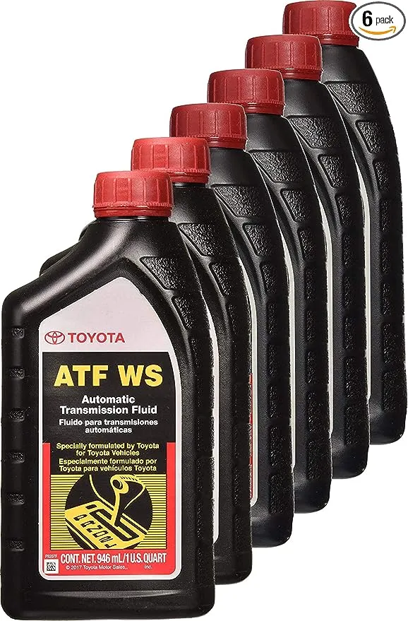 Toyota 00289-ATFWS Automatic Transmission Fluid, 192 Ounces, 6 Pack