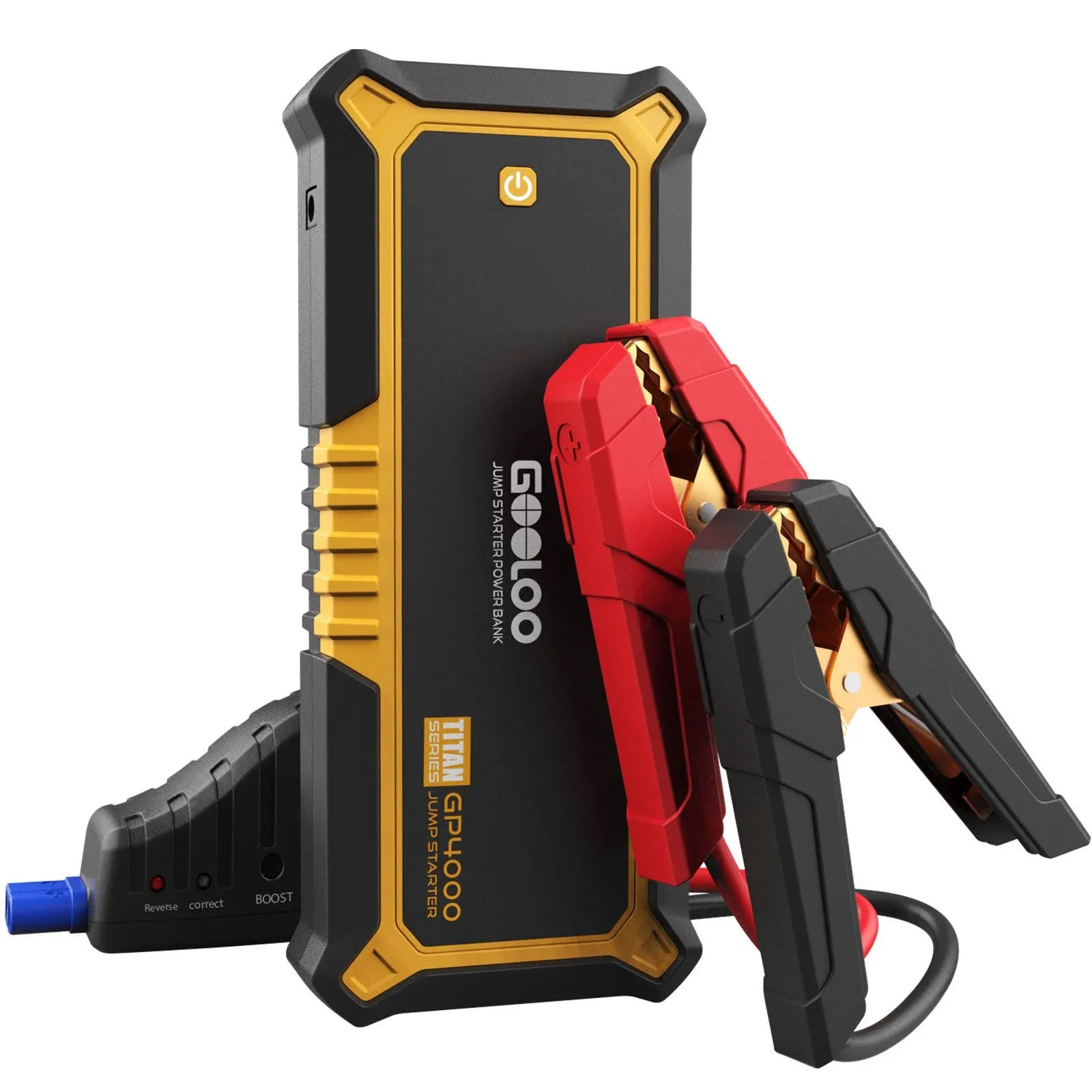 GOOLOO Car Jump Starter,GP4000 4000A Peak 12V for All Gas and up to 10.0L Diesel Engine