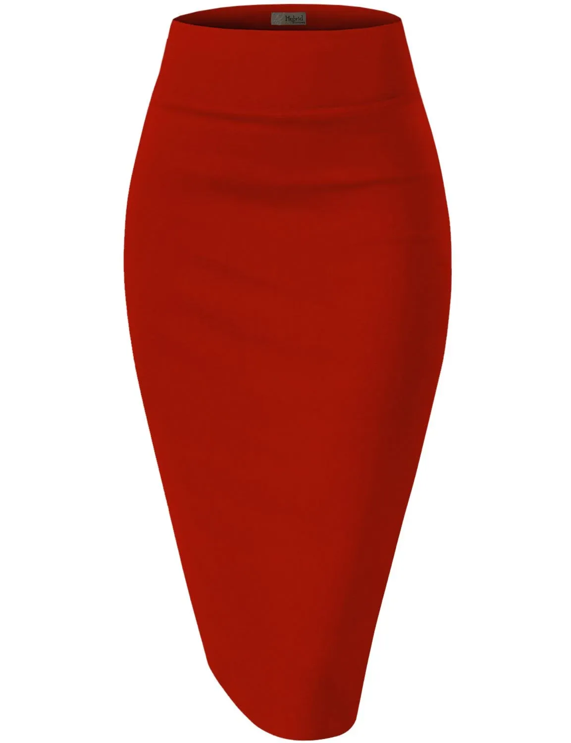 H&C Women Premium Nylon Ponte Stretch Office Pencil Skirt Made Below K