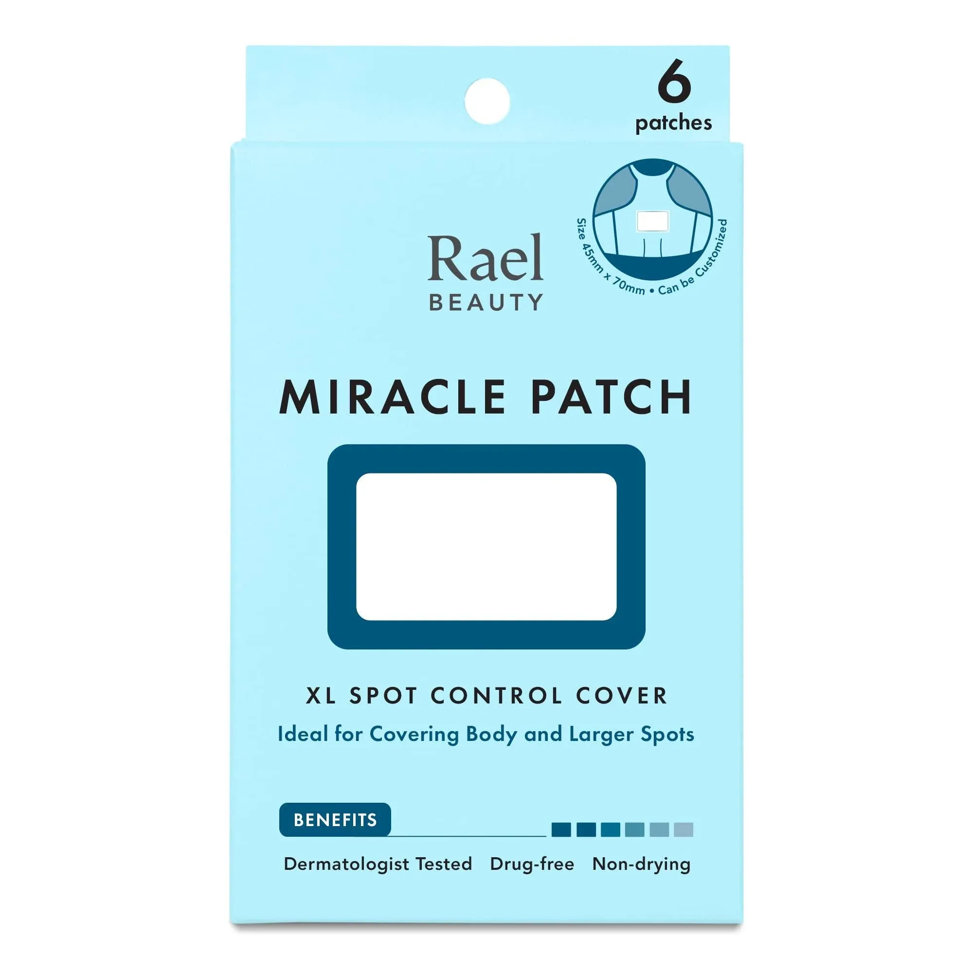 Rael Beauty - Miracle Patch - XL Acne Spot Control Cover Face Body 6 patches