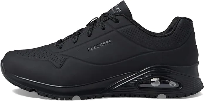 SKECHERS Men's Relaxed Fit Uno SR Slip Resistant Work Shoes