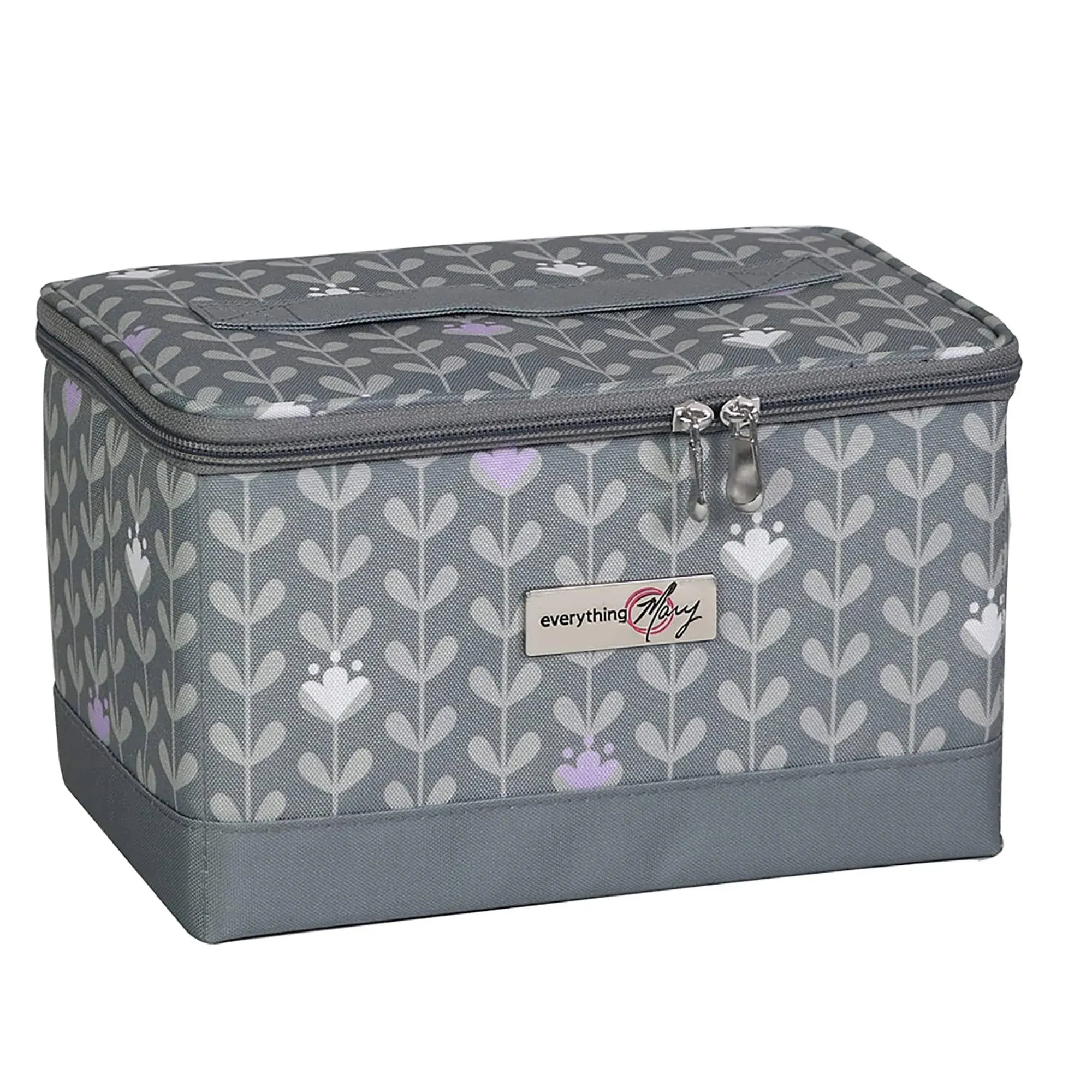 Everything Mary Collapsible Sewing Kit Organizer Box, Purple