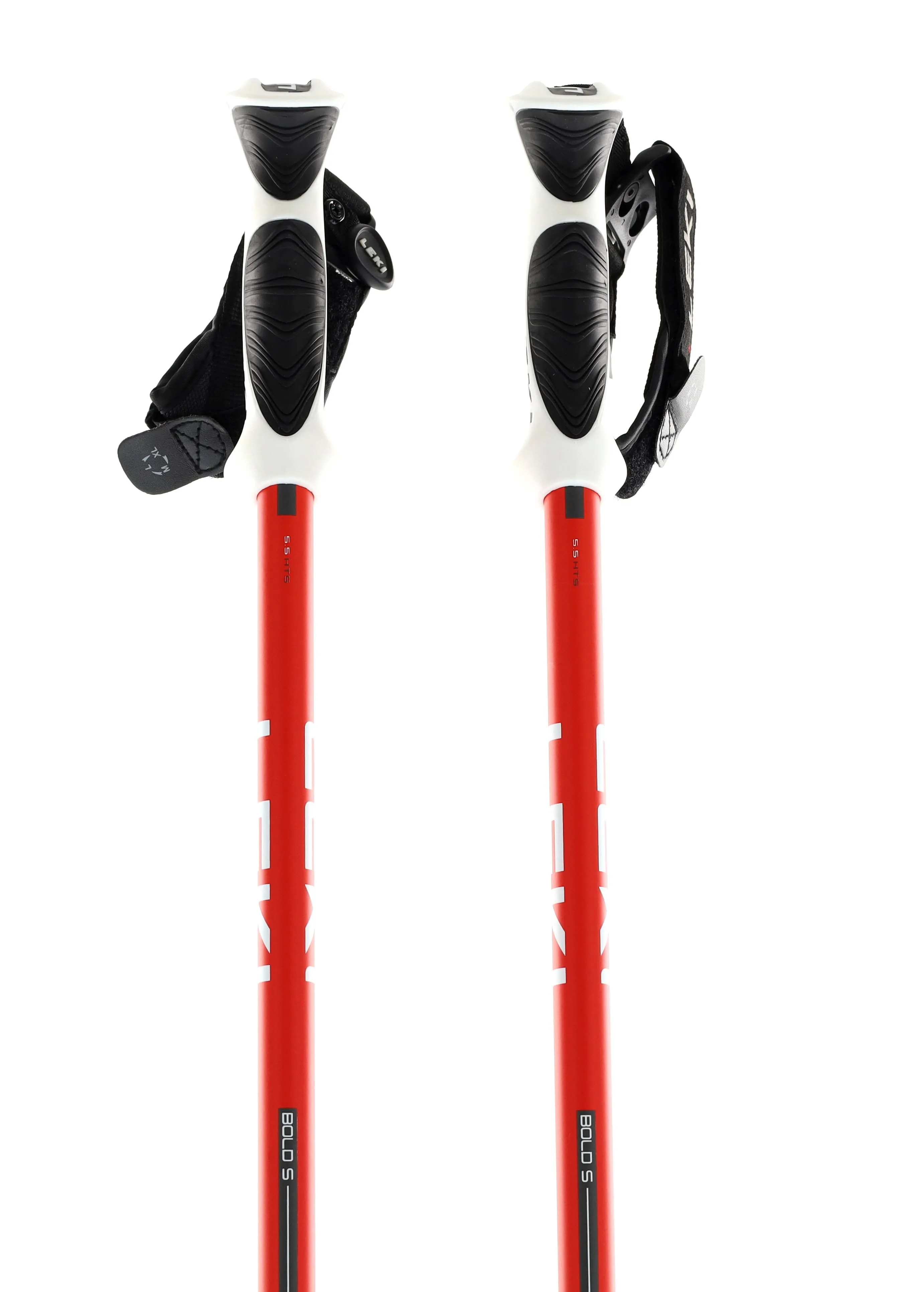 LEKI Bold S Lightweight Aluminum Ski Poles for Alpine Skiing