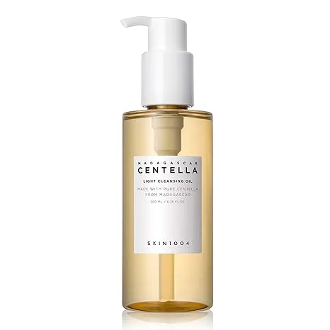 SKIN1004 Madagascar Centella Light Cleansing Oil 6.76 fl.oz, 200ml, Pure and Light Oil with Fresh Cleansing Effect, Micellar Cleansing Hypoallergenic Use