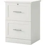 Realspace 17"D Vertical 2-Drawer File Cabinet, White