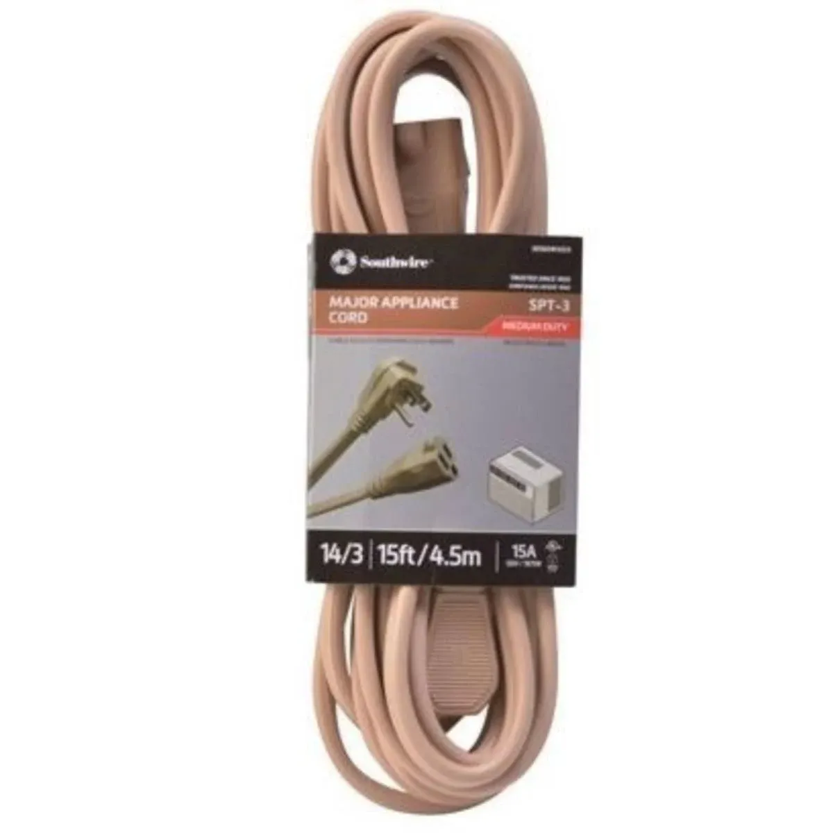 15 ft. 14/3 Flat Appliance Extension Cord