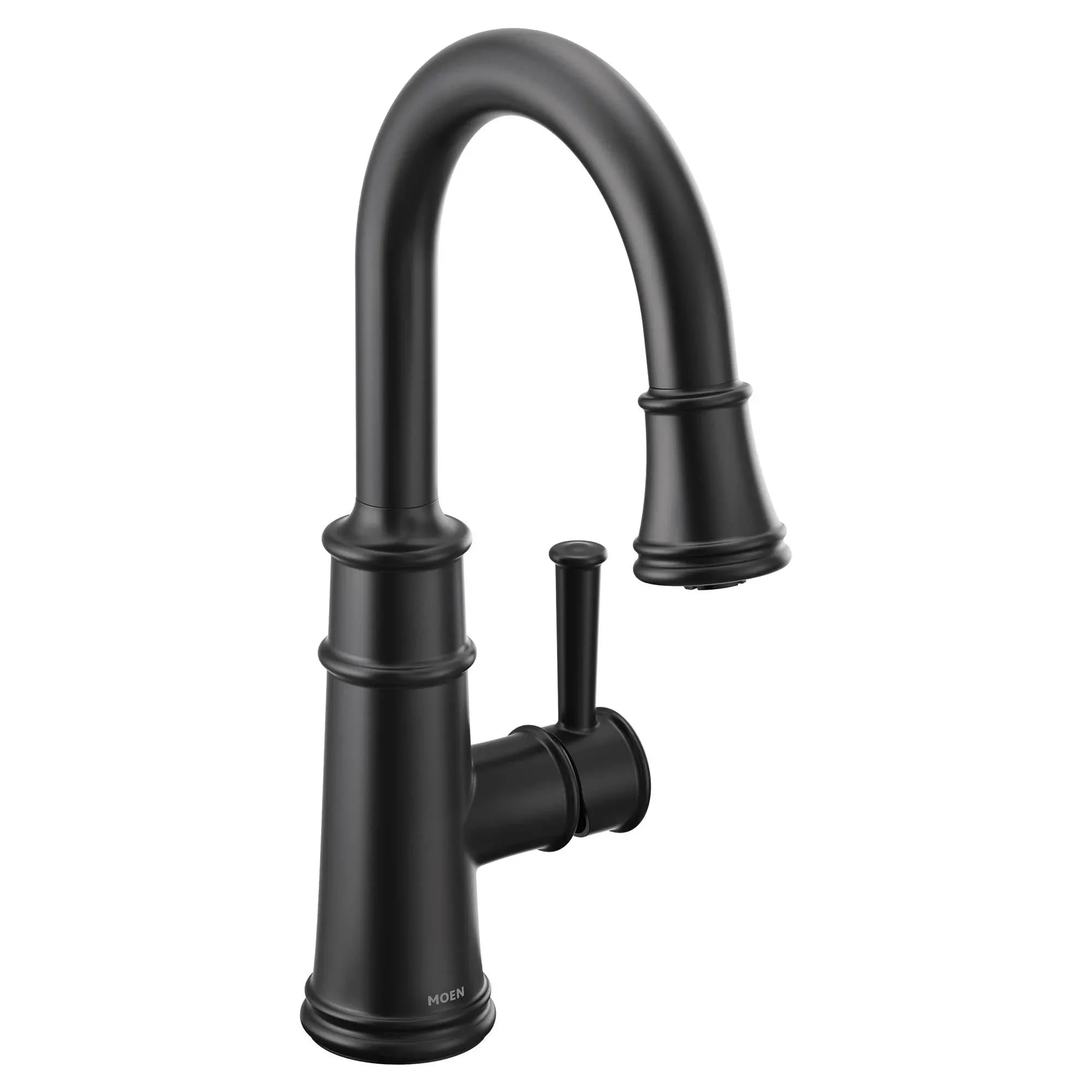 Moen 6260 Belfield 1.5 GPM 1 Hole Pull Down Bar Faucet - Black