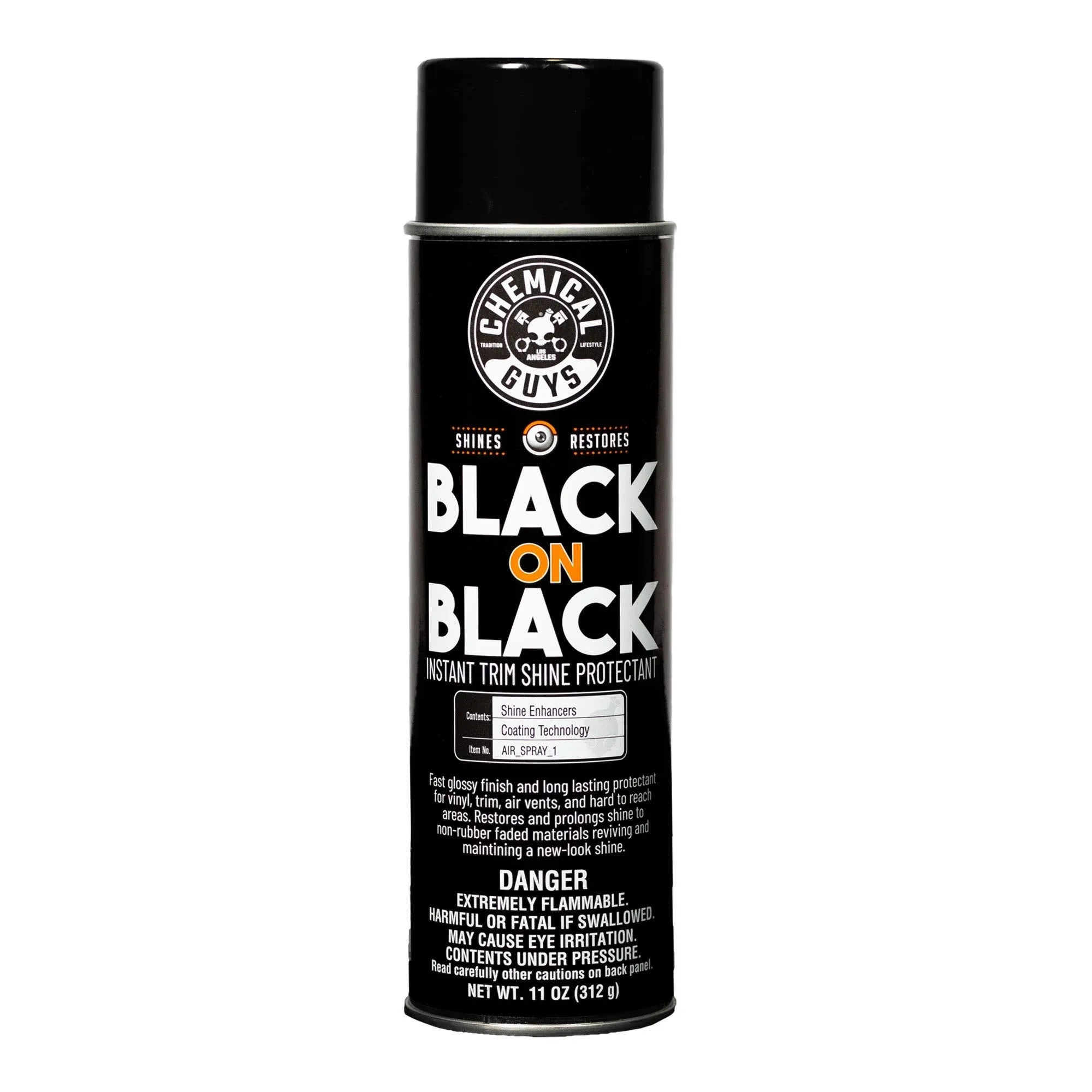 Chemical Guys Black On Black Instant Shine Spray - 11 oz can