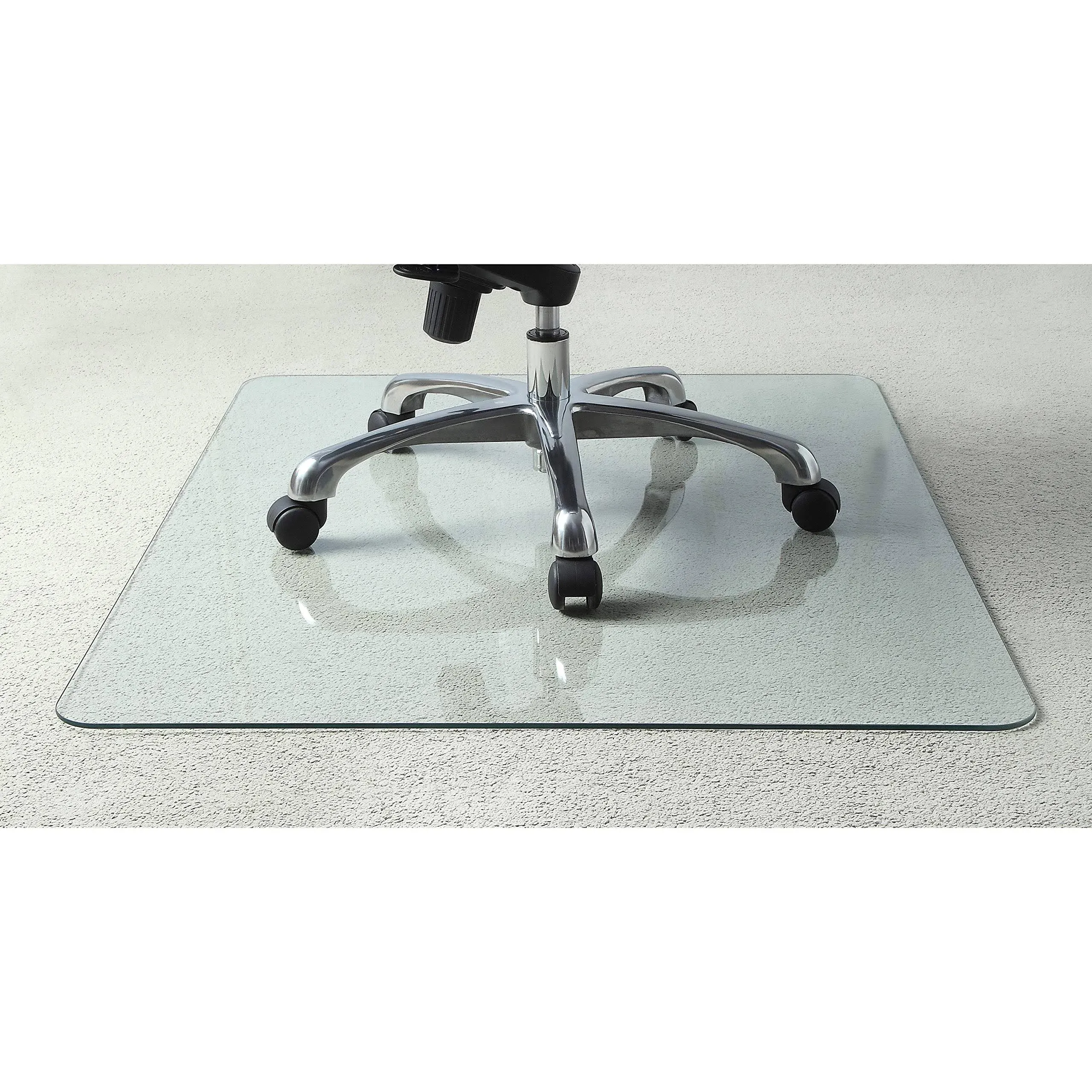 Lorell Tempered Glass Chairmat, Clear