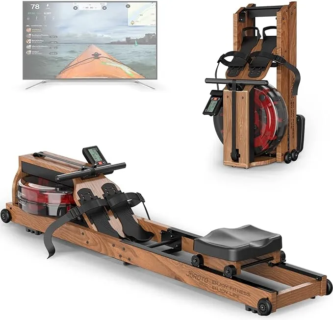 JOROTO MR280PRO Solid Oak Water Rowing Machine EU