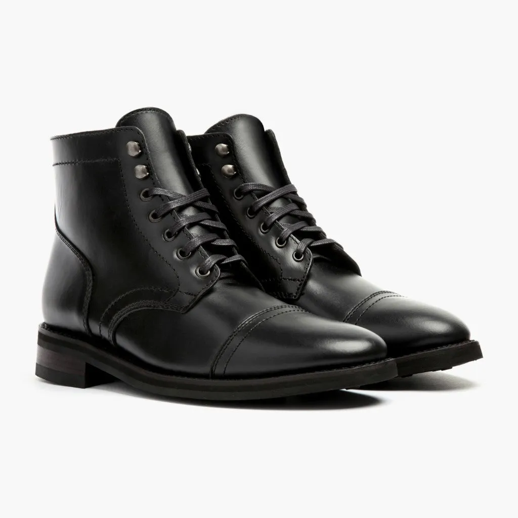 Thursday Boot Company Men's Black Leather Captain Lace-Up Size 11