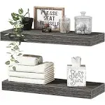 Bathroom Floating Shelves, Wall Shelf Over Toilet Bedroom Kitchen Living Room Farmhouse Decor Set of 2