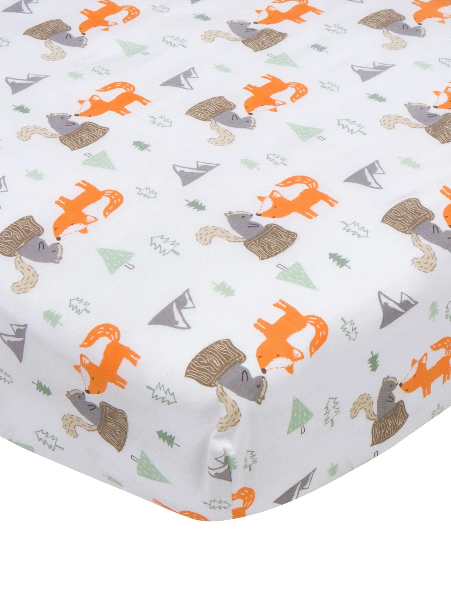 Boys Woodland Fitted Crib Sheet