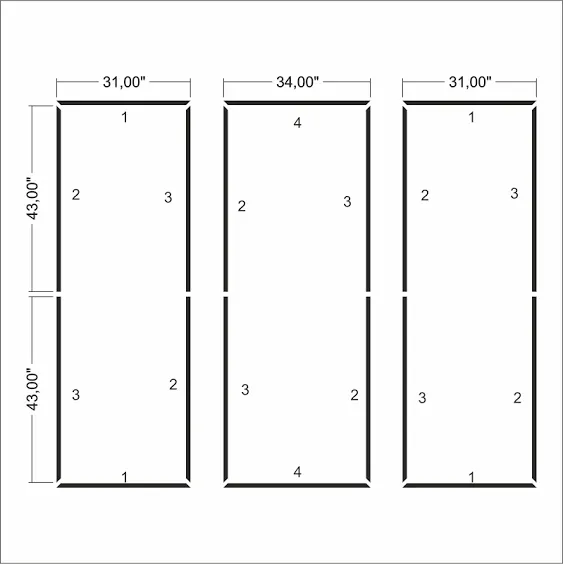 Peel and Stick Pre-cut wall molding kit Pieces, All Edges precut, Factory Primed Wall molding Pieces to Make 3 Frames P-49P