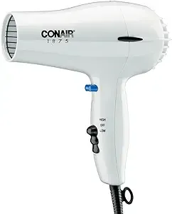 Conair 247W White Compact Hair Dryer - 1875W