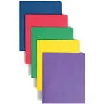 Smead Two-Pocket Heavyweight File Folder, Letter size, Assorted Colors, 50 per Carton (87863)