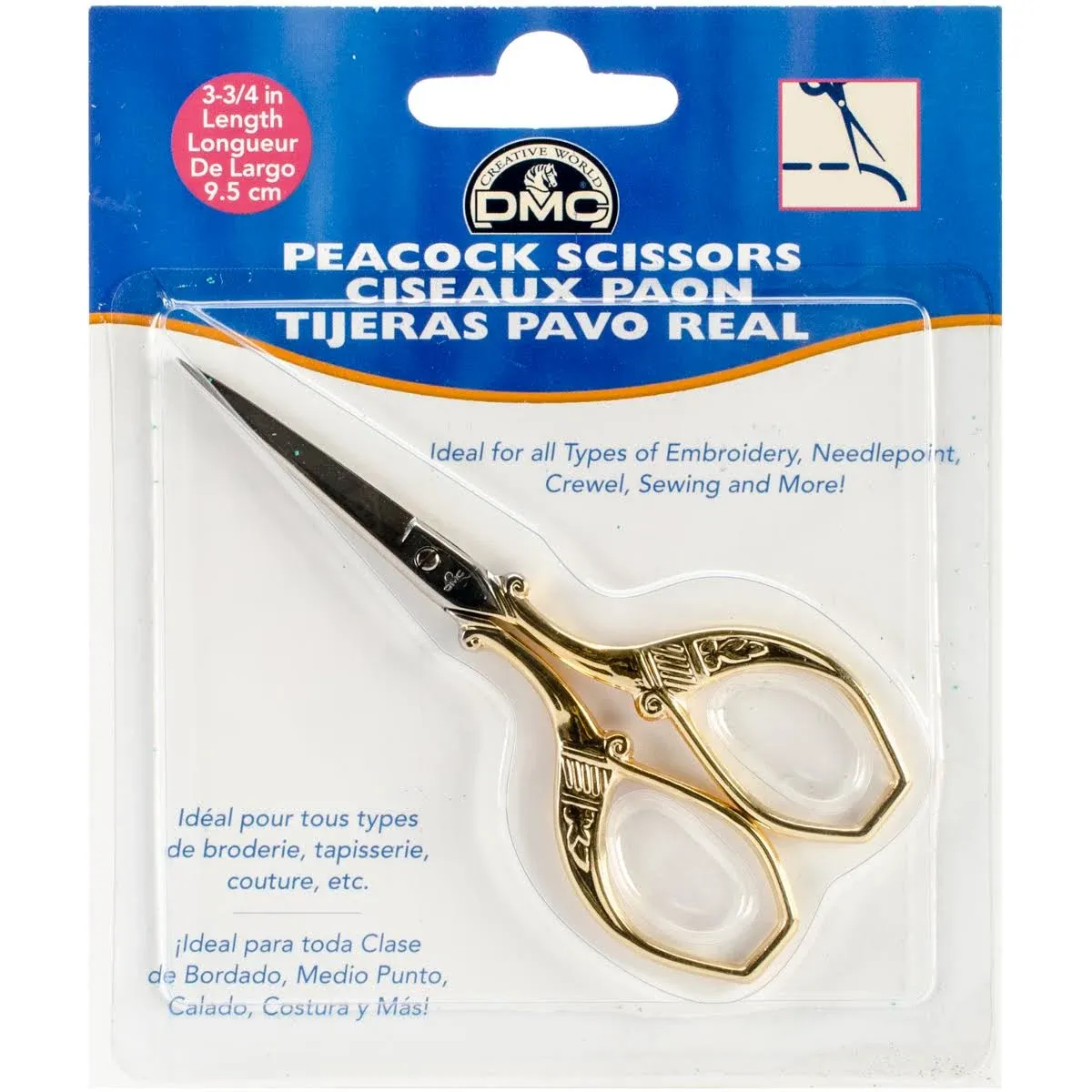 DMC 3 3/4 Inch Peacock Embroidery Scissors