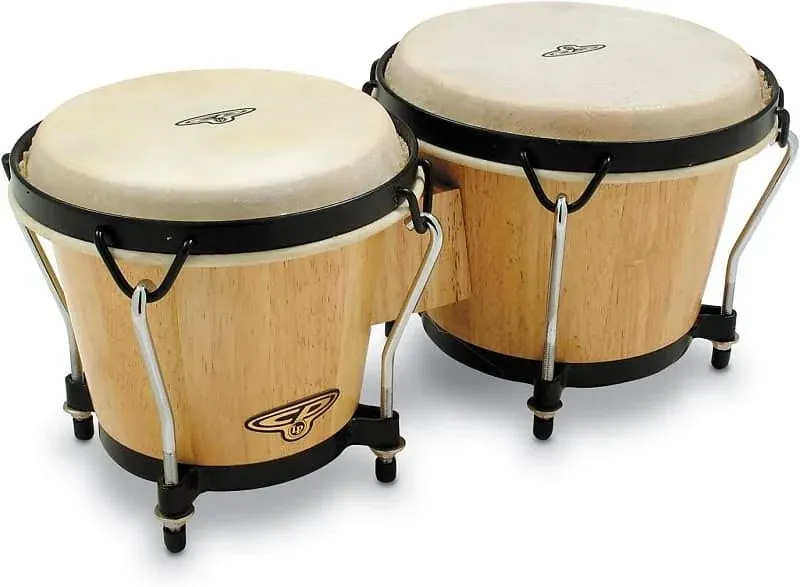 Latin Percussion CP221-AW Traditional Wood Bongos - Natural