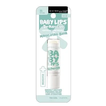 Maybelline Baby Lips Dr Rescue Lip Balm, Too Cool - 0.15 oz tube