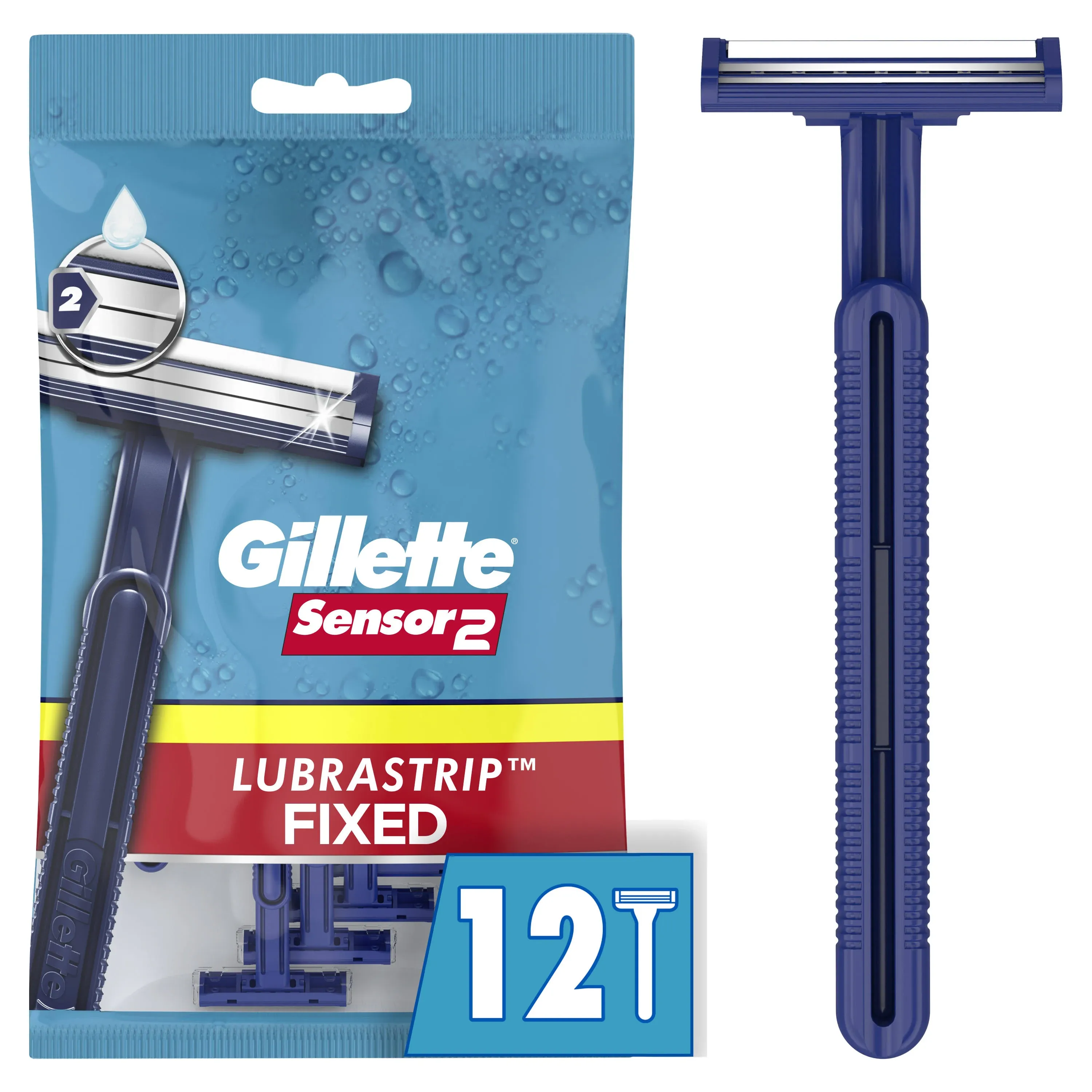 Gillette Sensor2 Disposable Razors, 12 ct