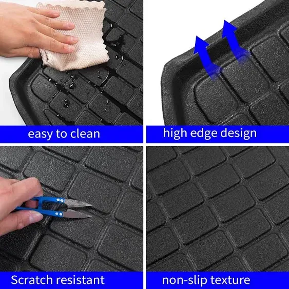 Rongtaod Floor Mats Compatible with 2017-2022 Honda CRV Cargo Liner Trunk Mat TPE All Weather Trunk Liner 2021 CR-V Accessories (Trunk Mats+Floor Mats)