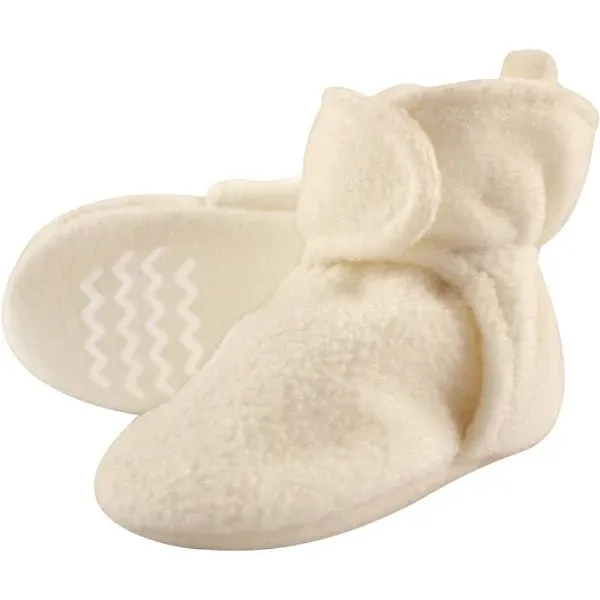 Hudson Baby Cozy Fleece Booties Heather Gray / 3 Toddler