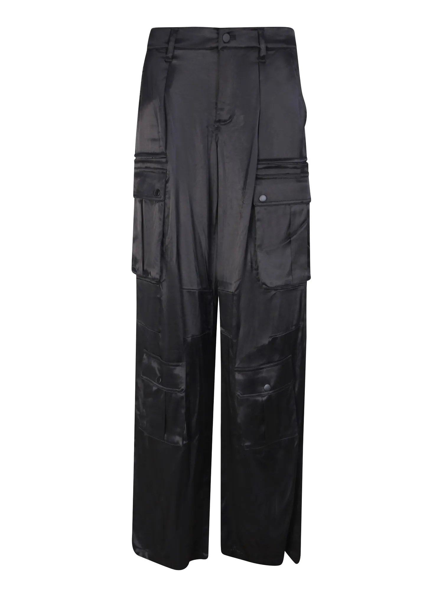 Shop Alice And Olivia Black Cargo Joette Trousers