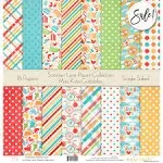 Pattern Paper Pack - Summer Love - Scrapbook Premium Specialty Paper Single-Sided 12"x12" Collection Includes 16 Sheets - by Miss Kate Cuttables