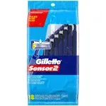 Gillette Sensor2 Men's Disposable Razors, 18 Count