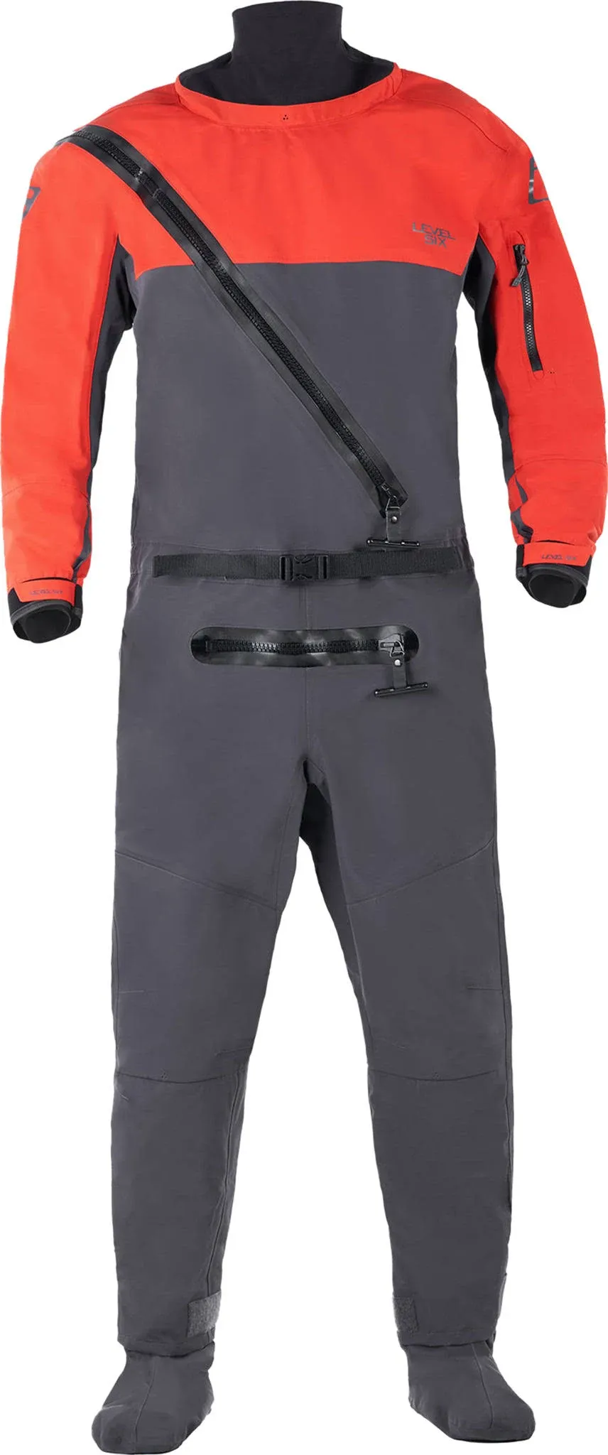 Level Six Cronos Dry Suit - Men's M Molten Lava