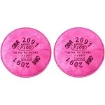 3M 2091 P100 Particulate Filter, Pink, 3 Pairs