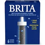 Brita 6-Pack Water Bottle Replacement Filters